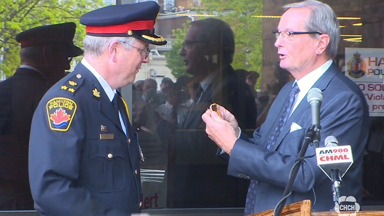 Lloyd Ferguson leaving the police board