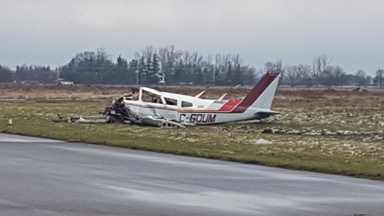 Two people killed in plane crash at Brantford airport