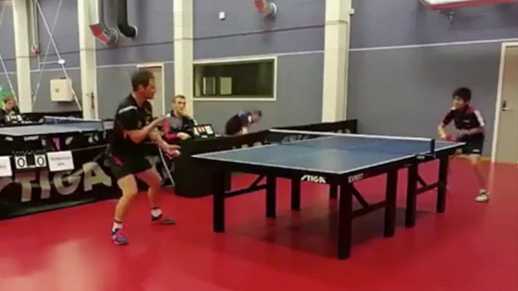 Norwegian teenager’s epic table tennis block goes viral