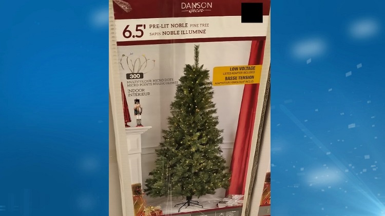 Christmas trees sold at Giant Tiger may pose fire hazard