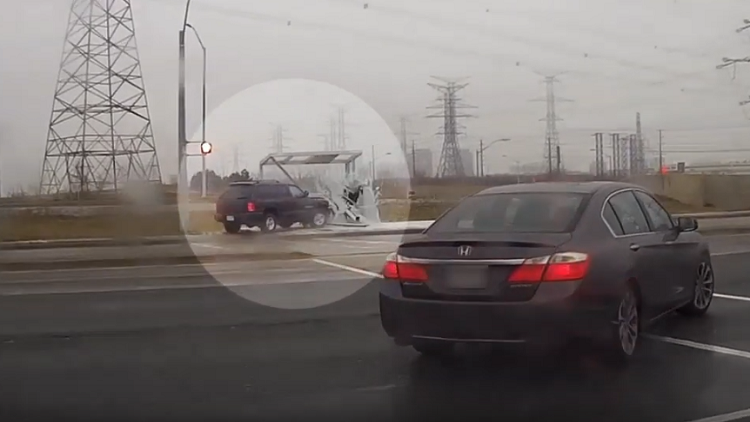 Welland man charged after SUV smashes into bus shelter