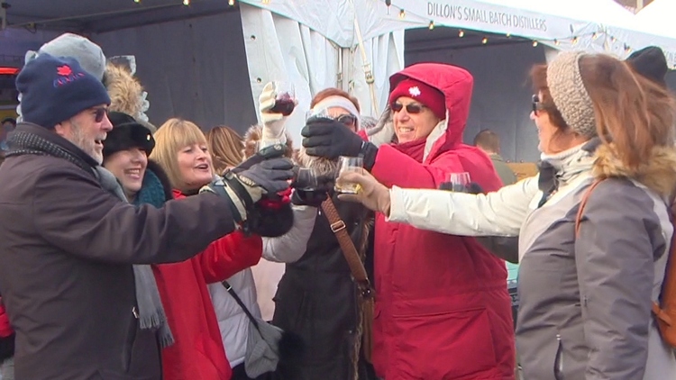 Cold winter weather hasn’t stopped people Celebrating Winter Winefest