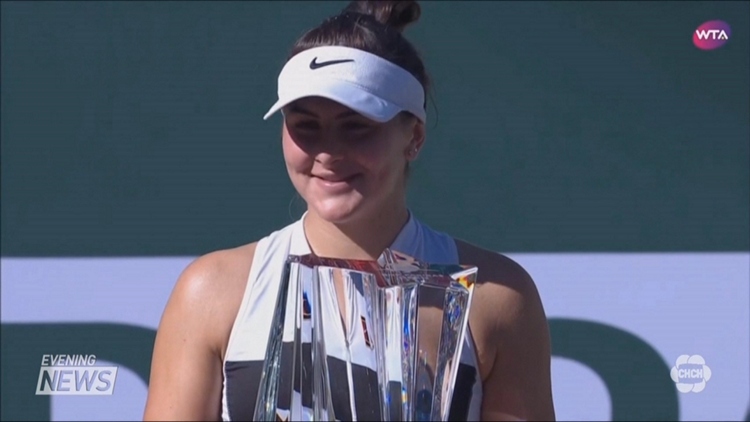 Canadian tennis phenom Bianca Andreescu makes history at Indians Wells tournament