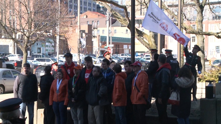 Hamilton celebrates 50 years of the Special Olympics with flag raising ceremony