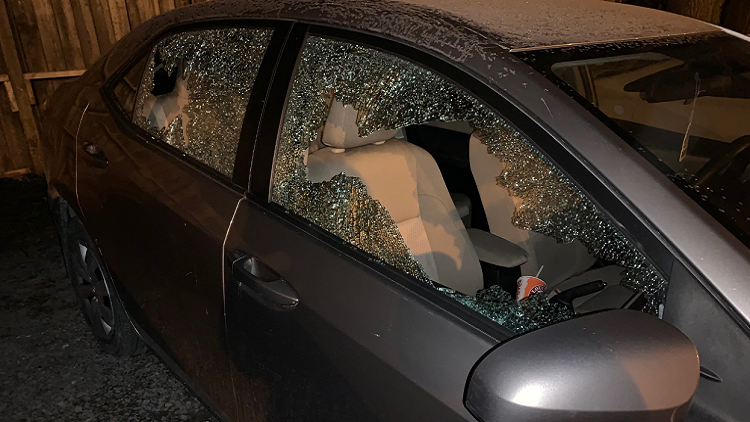 Several vehicle windows smashed overnight in Hamilton