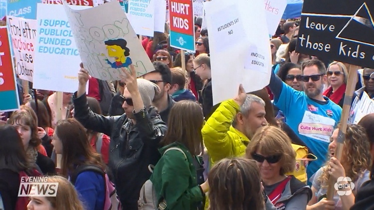 Education Rally at Queen’s Park over government changes to class sizes