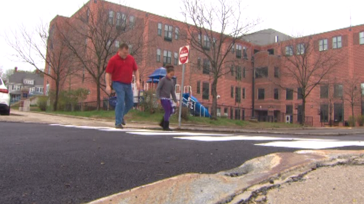 Kids’ 3D crosswalk design aims to slow cars in Boston