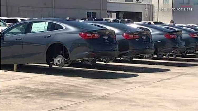 120 tires stolen off new cars at Louisiana dealership