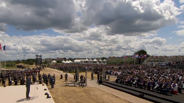 Thousands mark the 75th anniversary of D-Day on the beaches of Normandy