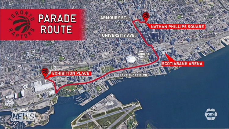 Raptors victory parade: Monday 10 a.m.