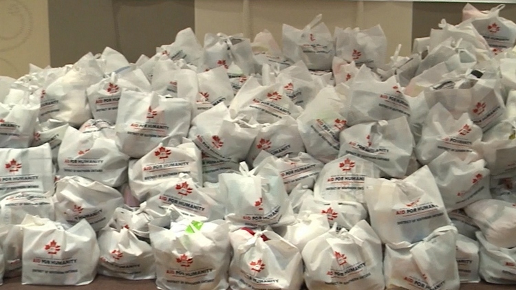 Local community organizations help Hamilton’s homeless by giving away care packages