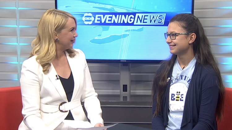 Enya Hubers was in studio showing off why she was in the Scripps National Spelling Bee final