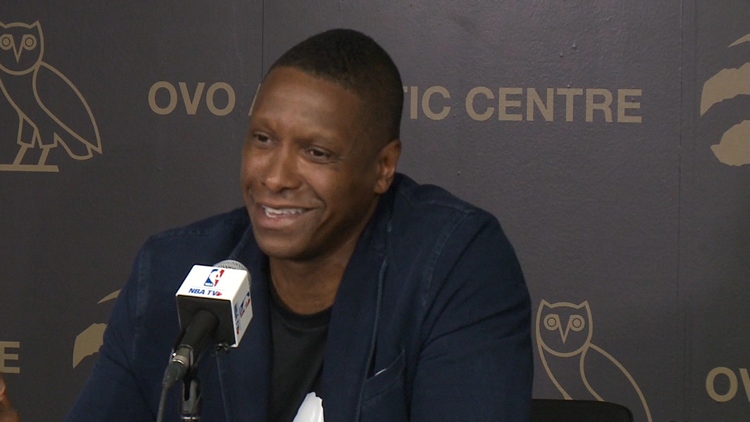 Masai Ujiri holds end of year press conference in Toronto