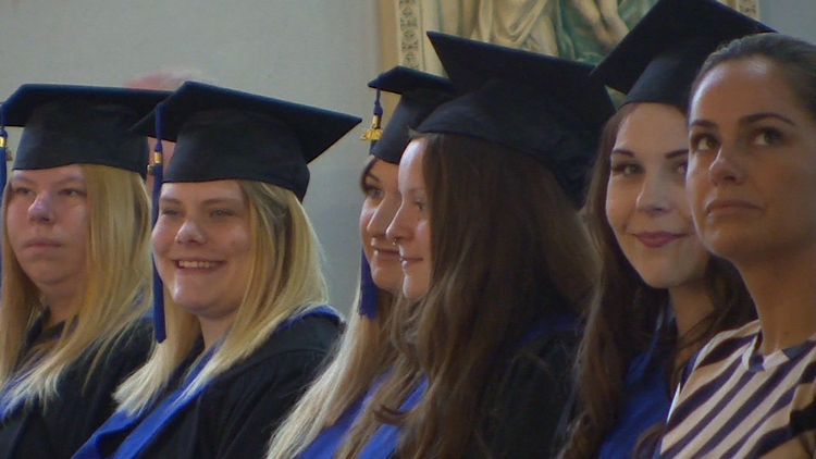 A graduation ceremony was held for teens at risk who overcame adversity and hardship