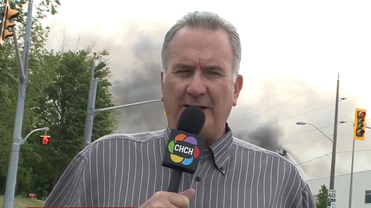 Mayor Kevin Davis reacts to Brantford fire