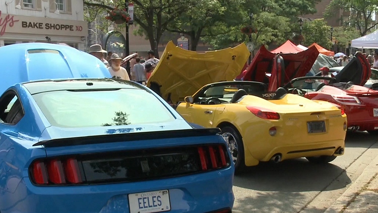 200 cars were displayed along Brant street for the 5th Annual Burlington Car Show