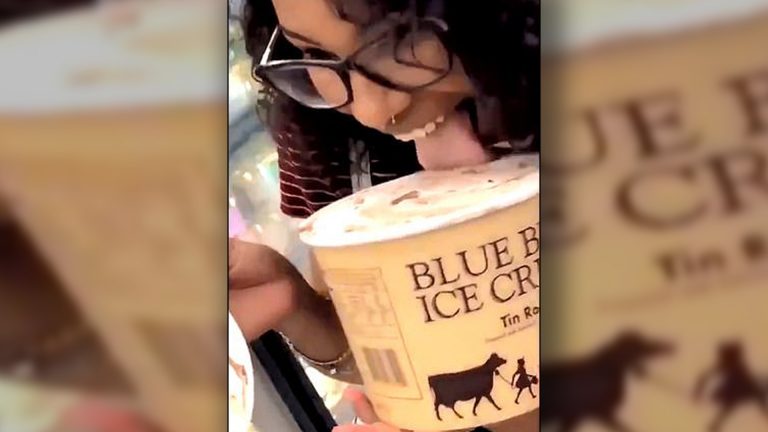 Blue Bell ice cream licker identified