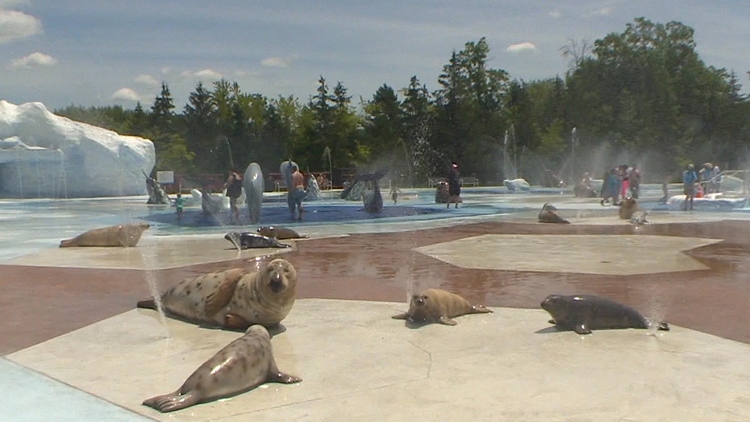 Marineland unveils its new $6,000,000 splash pad