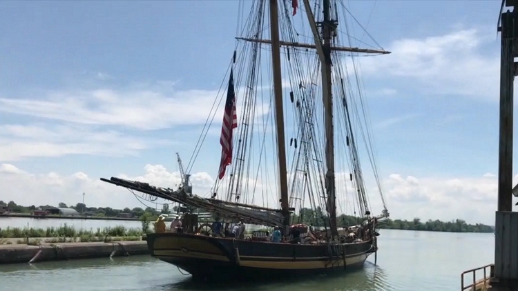 A dozen “tall ships” from around the world are sailing through Niagara