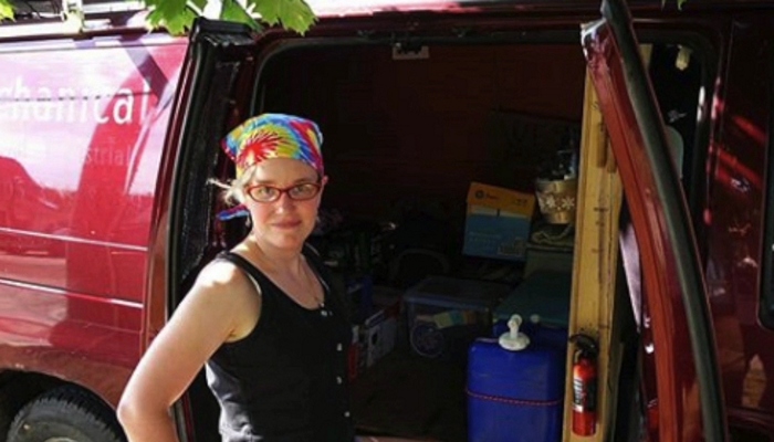 Brock student living in a van while she writes her thesis