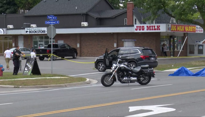 Burlington Motorcyclist clinging to life