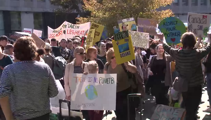 Students fill the streets to march for action on climate change