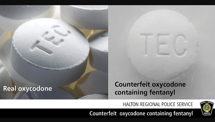 Fake oxycodone pills containing fentanyl found in GTHA