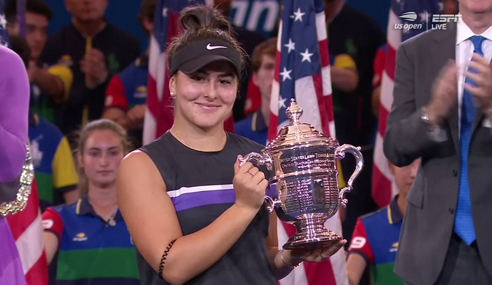 Bianca Andreescu draws record TV ratings during historic U.S. Open win