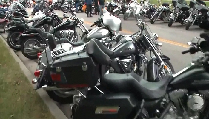 Thousands of bikers roll into Port Dover for Friday the 13th