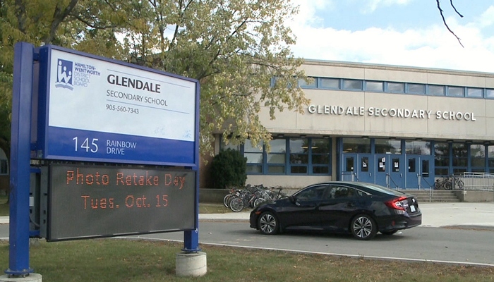 Two teens arrested after bringing weapons to Glendale Secondary in Hamilton