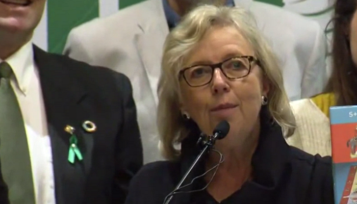 Elizabeth May resigning as leader of the Green Party