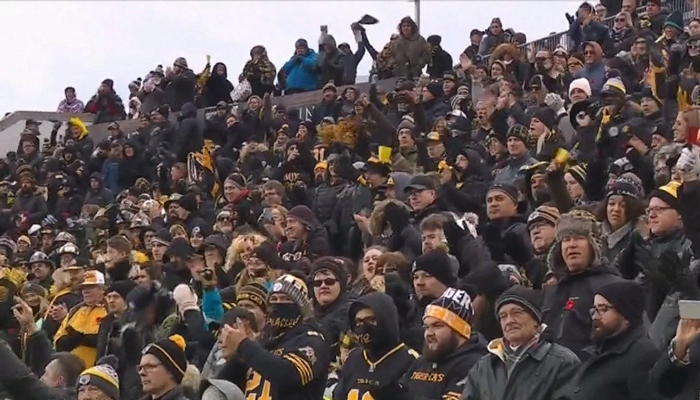 Grey Cup viewing party at Tim Hortons Field
