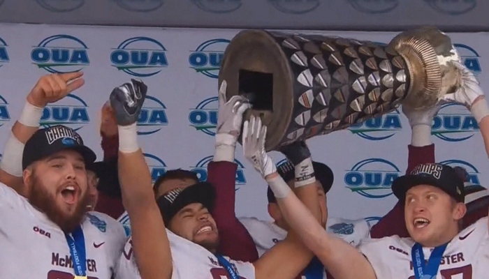 McMaster Marauders defeat Western Mustangs to win the 112th Yates Cup