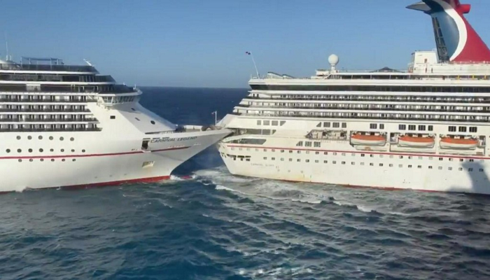 Two cruise ships collide in Cozumel, Mexico