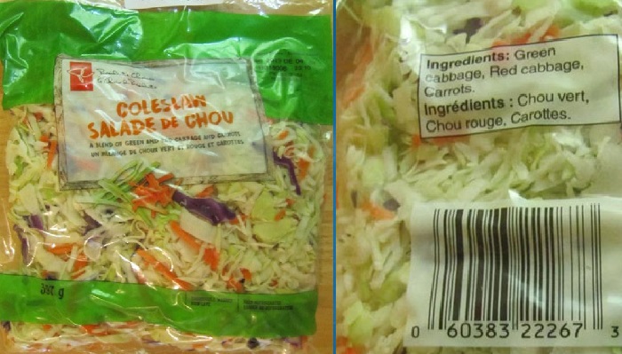 Coleslaw recalled due to possible Salmonella contamination