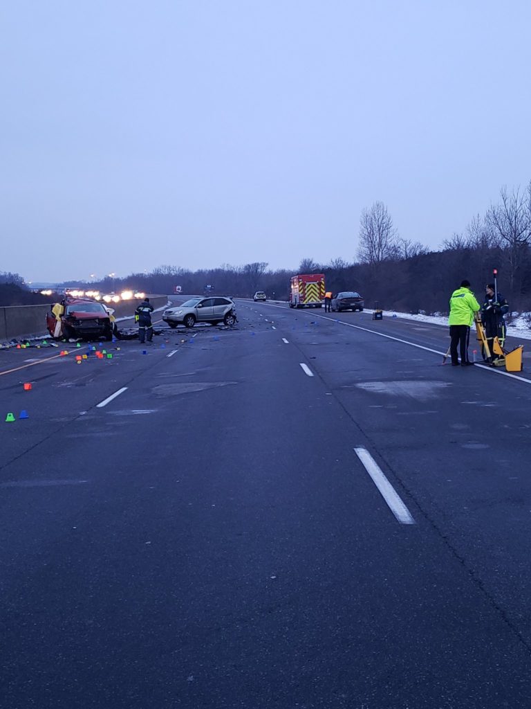 Highway 401 westbound crash kills two.