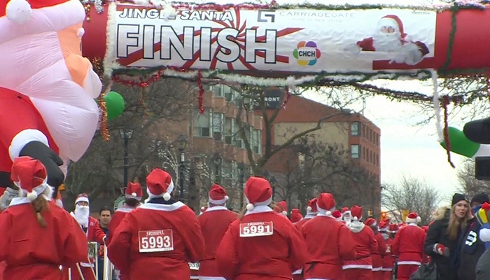 Burlington’s annual Santa run!