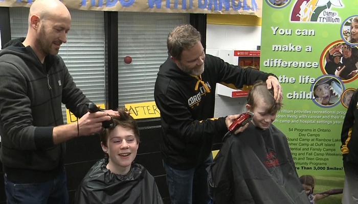 A local minor hockey team has entered the Good Deeds Cup by raising awareness for cancer.