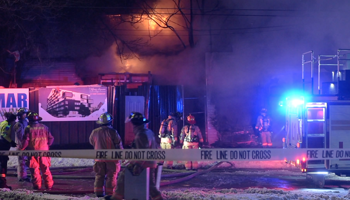 Firefighters battle overnight fire in Hamilton