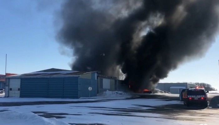 Explosion at the Stoney Creek Airport