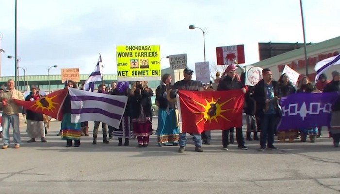 Rainbow Bridge protest