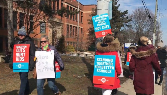 Elementary teachers hit the picket lines across the entire province