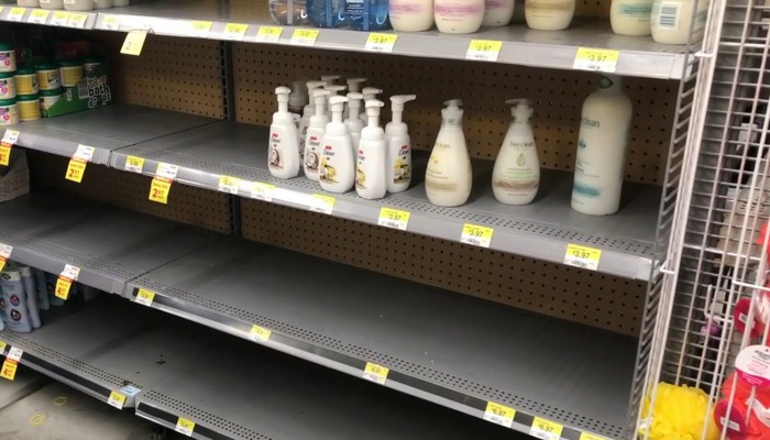 Hand sanitizer, toilet paper & wipes are hard to find on store shelves