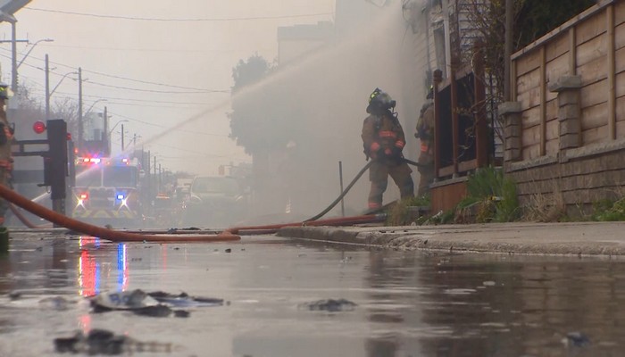 Multiple alarm fire in central Hamilton