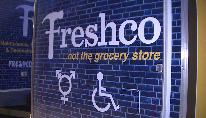 Freshco sets up public washrooms for truck drivers in Oakville