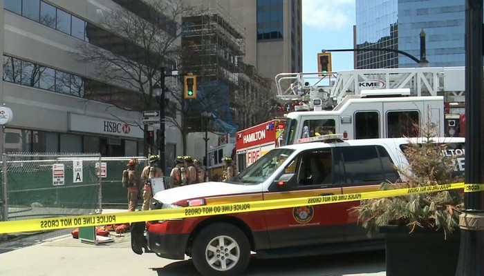 Hamilton scaffolding fire