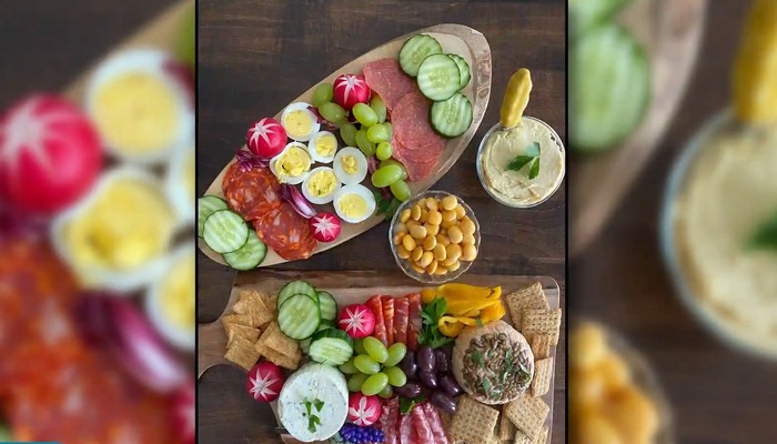 Healthy charcuterie boards