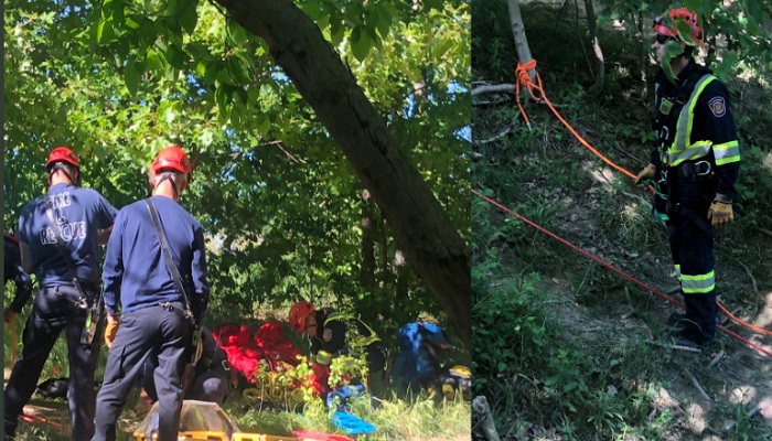 Another rope rescue at Decew Falls in St. Catharines