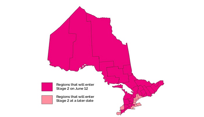 Parts of Ontario move into Stage 2 of re-opening