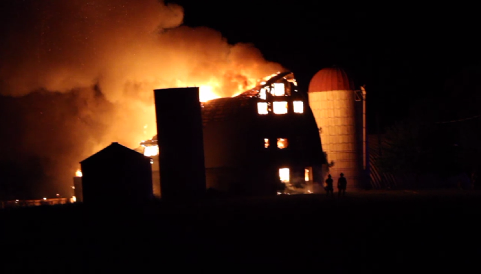 Large fire destroys home on Ridge Road in Stoney Creek